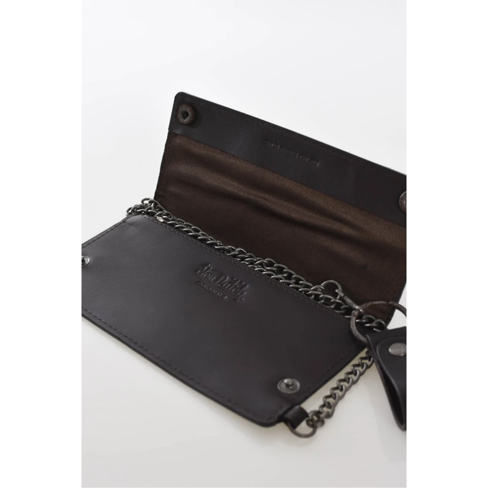 Von Dutch Zware leren portemonnee Bruin Black Heren