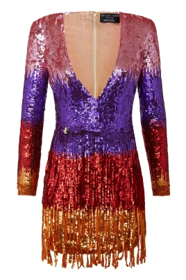 Fringed Sequins Dress