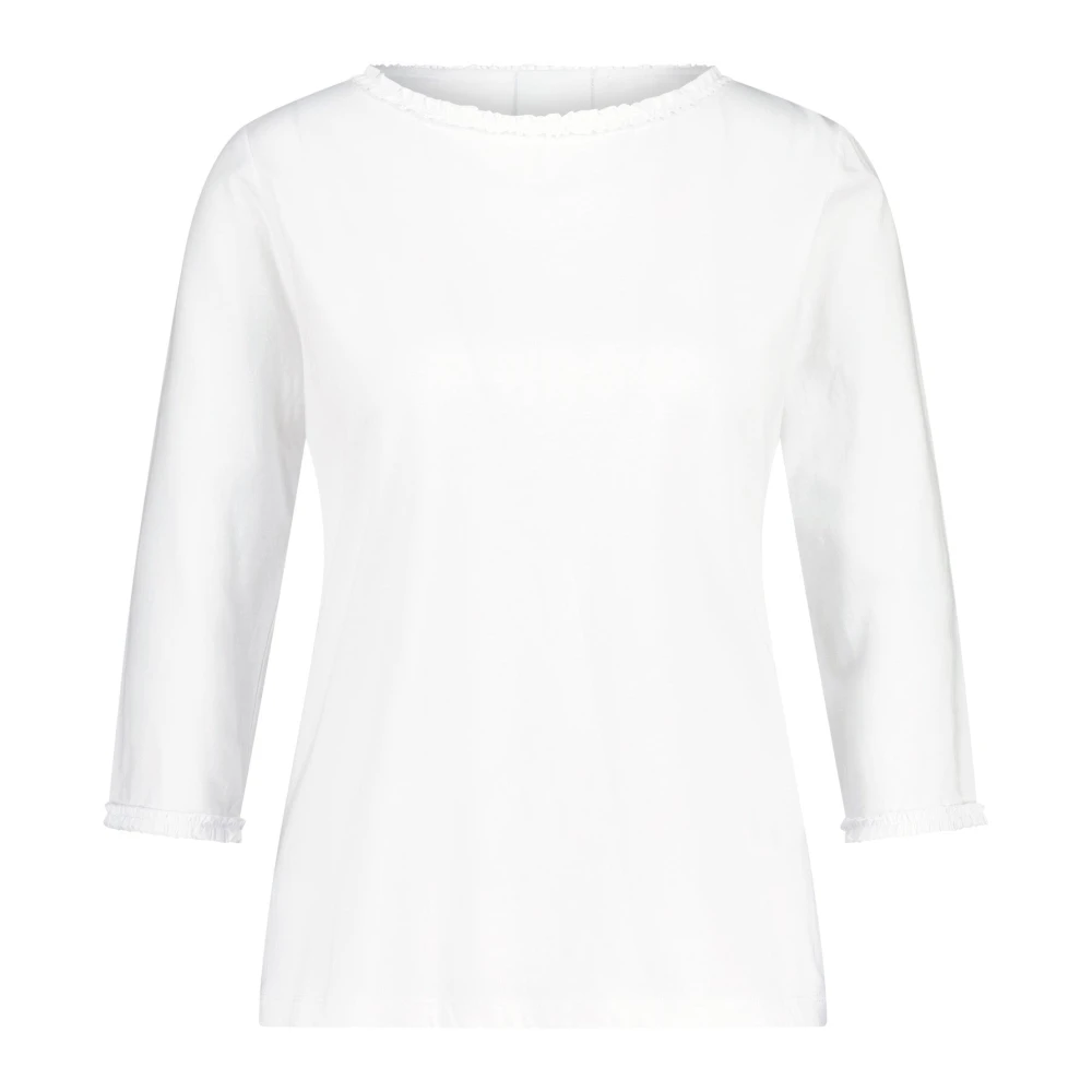Allude Long Sleeve Tops White Dames