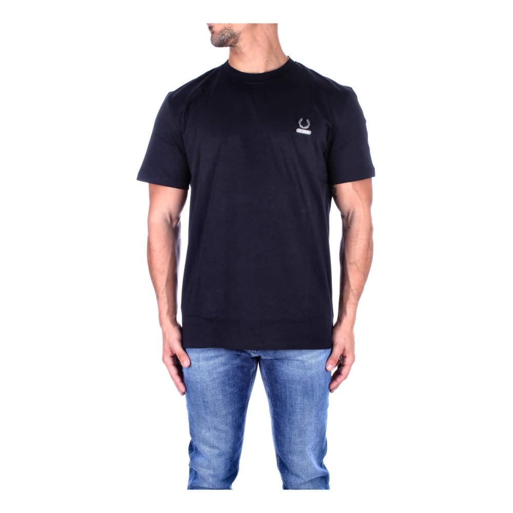 Fred Perry Logo Front T-shirts en Polos Black Heren