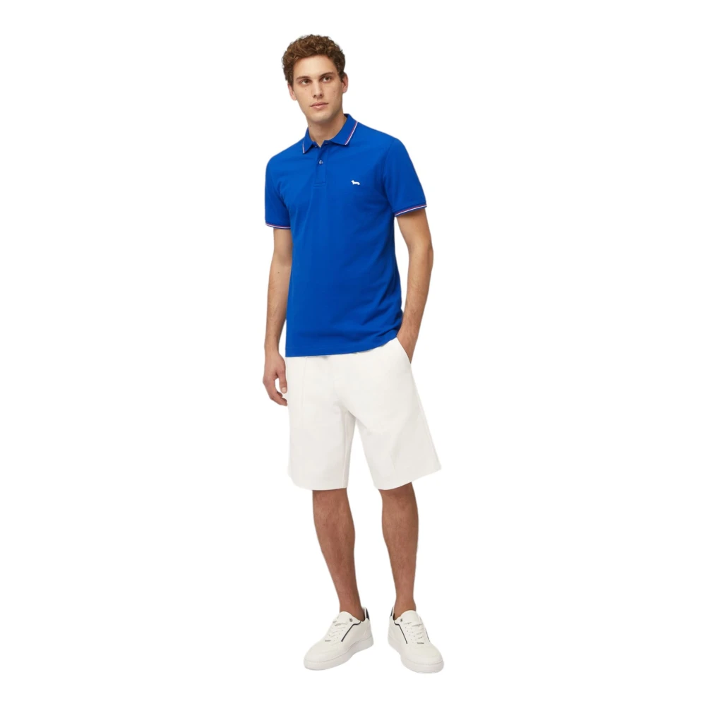 Harmont & Blaine Polo Korte Mouw Blue Heren