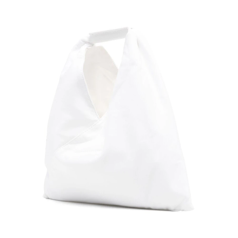 MM6 Maison Margiela Top Handle Bag met Patch Pocket White Dames