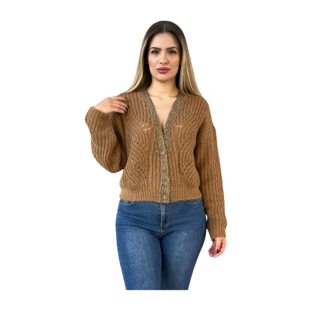 Liu Jo Stijlvolle Gebreide Top Brown Dames