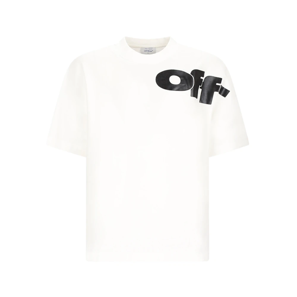 Off White Men's White Logo Skate T-Shirt - Off - T-Shirts - L - Tops