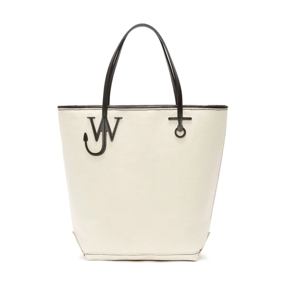 JW Anderson Tassen met handtekening JW-initialen en leren afwerking Beige Dames