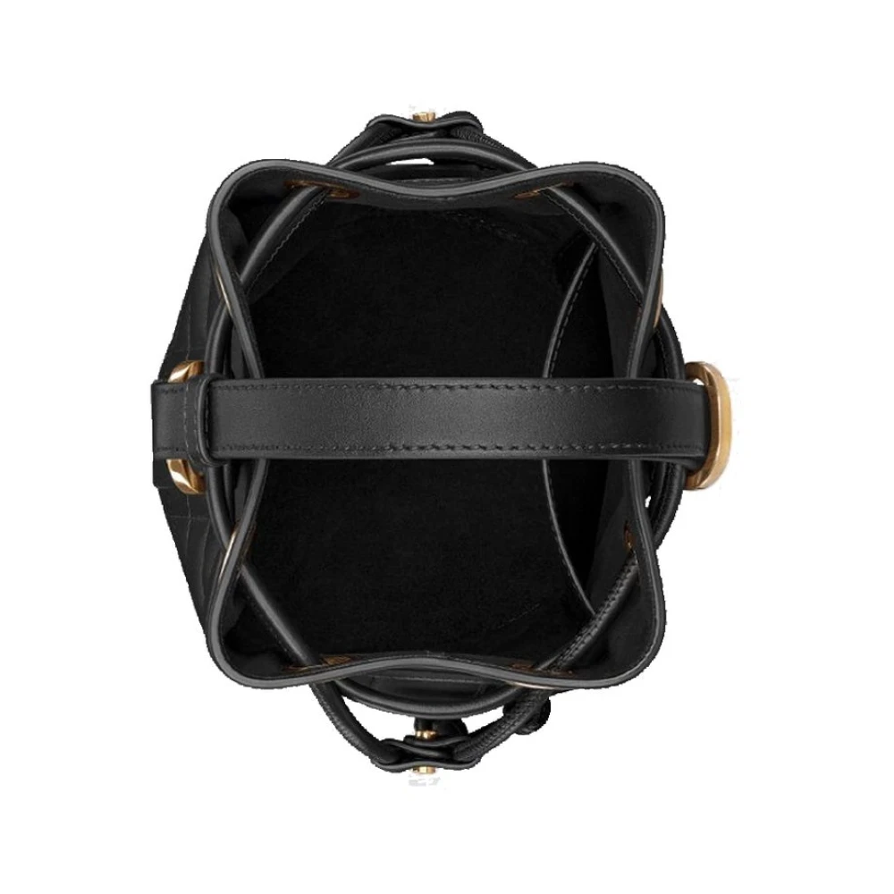 Dior Leren rugzak met goudkleurige kettingbanden Black Dames