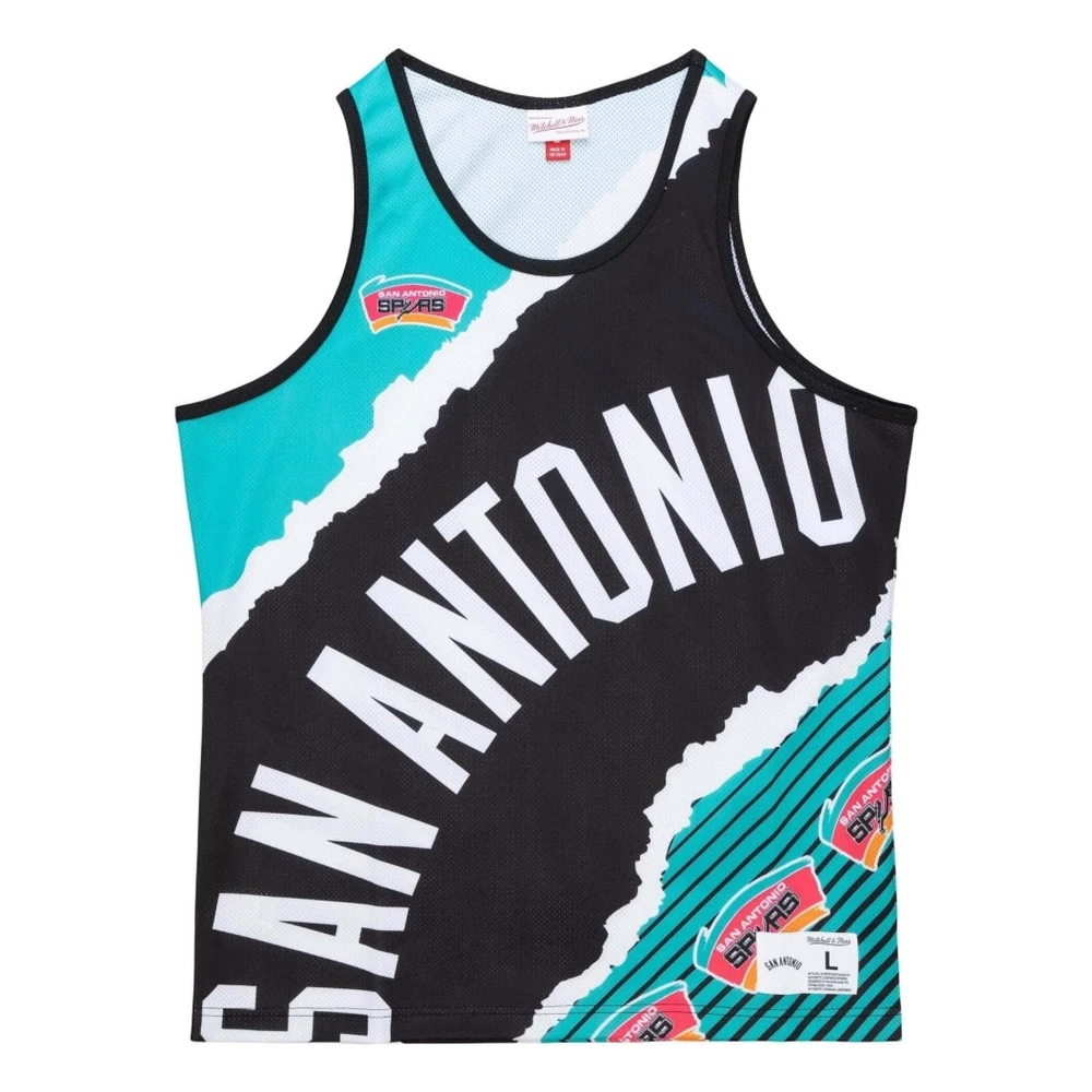 Mitchell & Ness San Antonio Sp Basketball Shirt Multicolor Heren