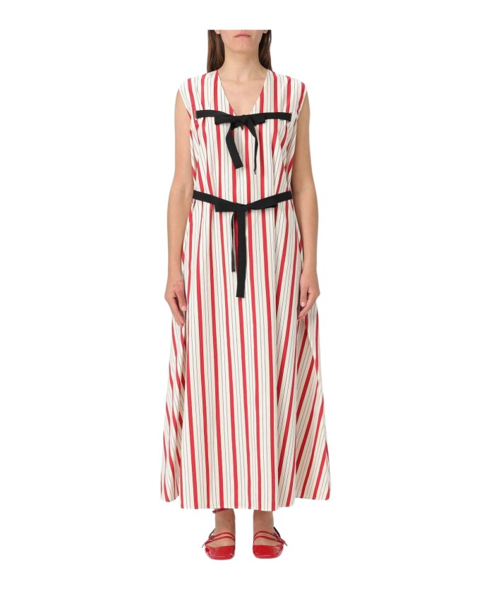 robe-midi-sans-manches-rouge