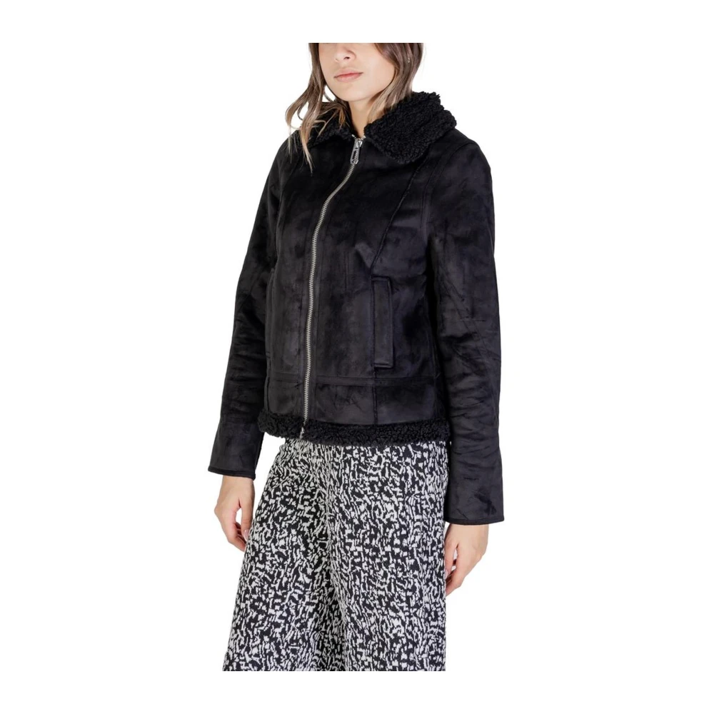 Street One Zwarte Polyester Dames Herfst Winter Jas Black Dames