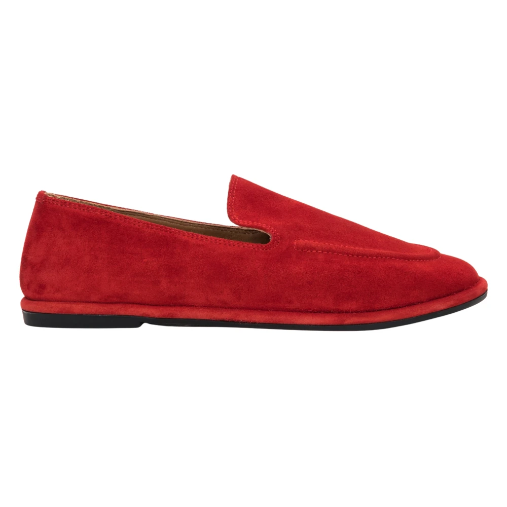 Estro Red Barefoot Loafers - Female - Loafers - 3 Uk - Shoes