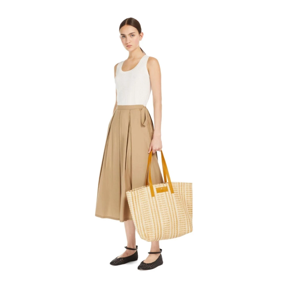 Max Mara Weekend Witte Geribbelde Ceylon Top White Dames