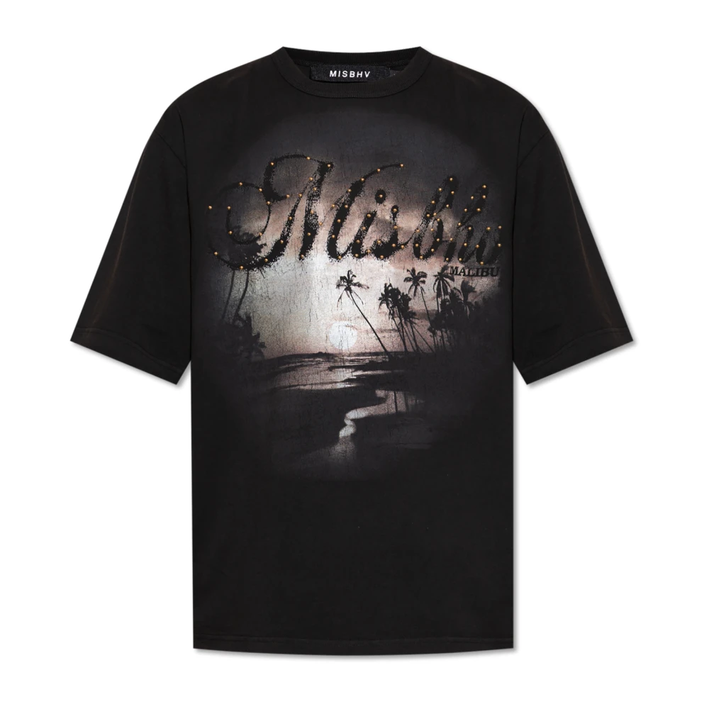 Misbhv T-shirt met logo Black Heren