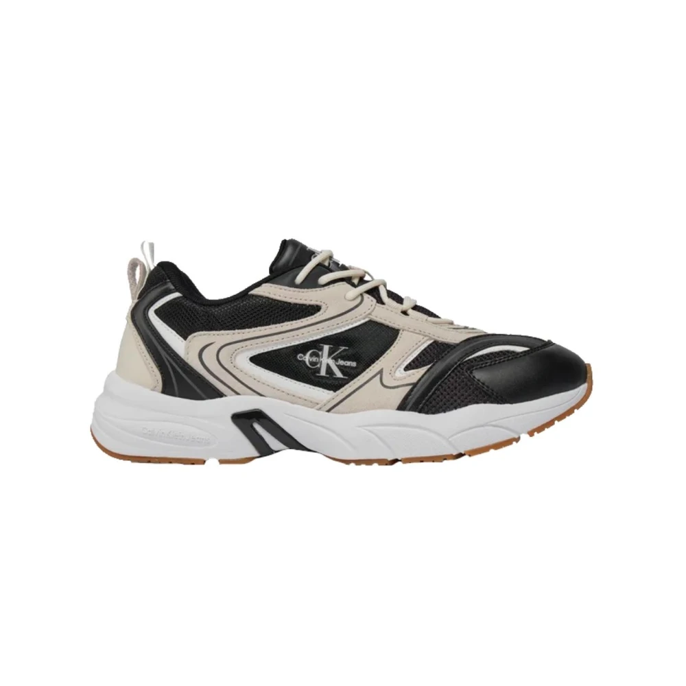 Calvin Klein Men's Black Sneakers, 9 Uk, Retro Tennis Su-Mesh Trainers