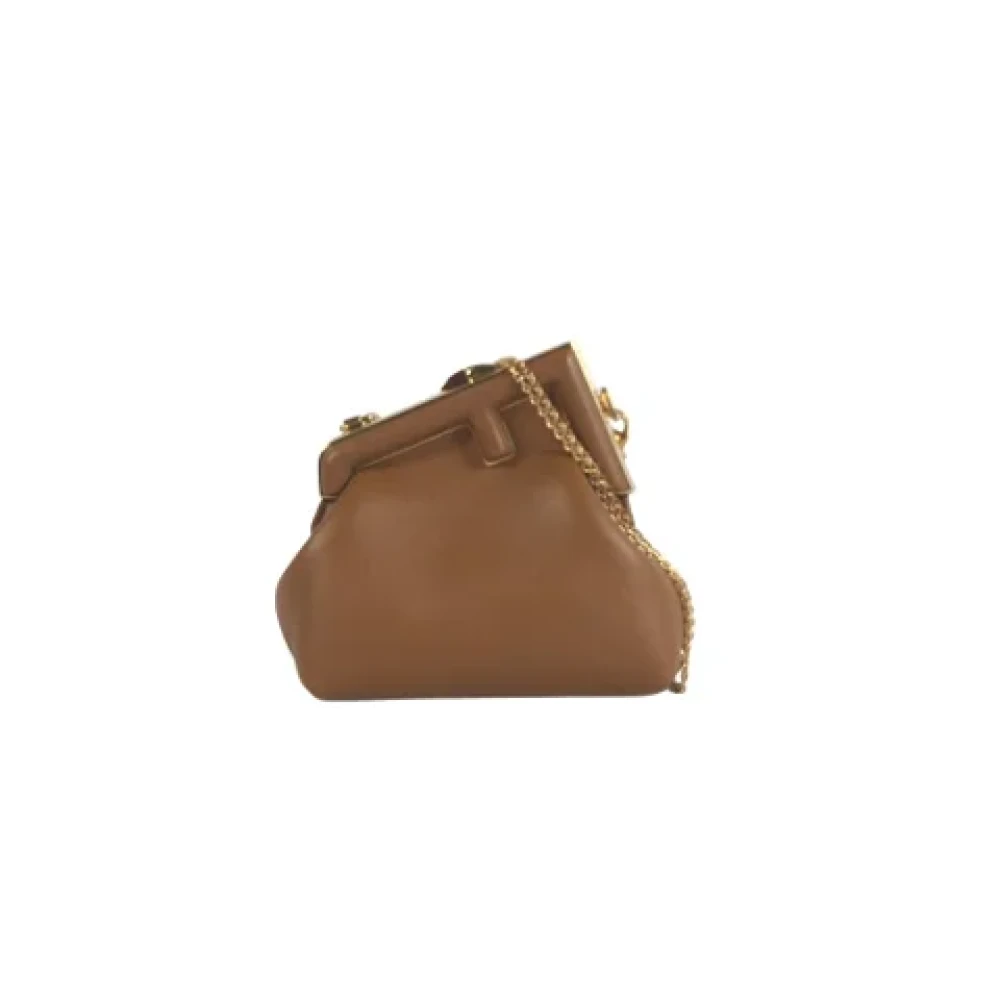 Fendi Vintage Pre-owned Leather fendi-bags Brown Dames