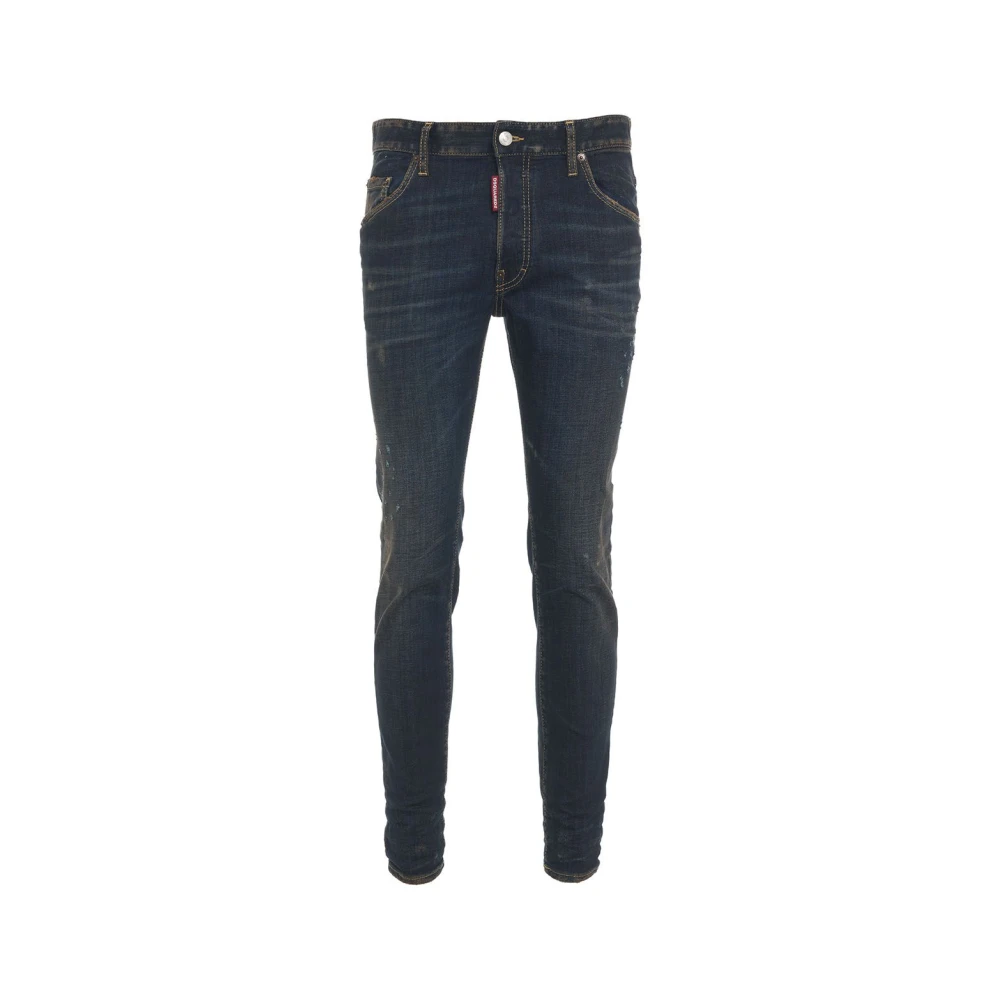 Dsquared2 Blauwe Skater Jeans Aw24 Blue Heren