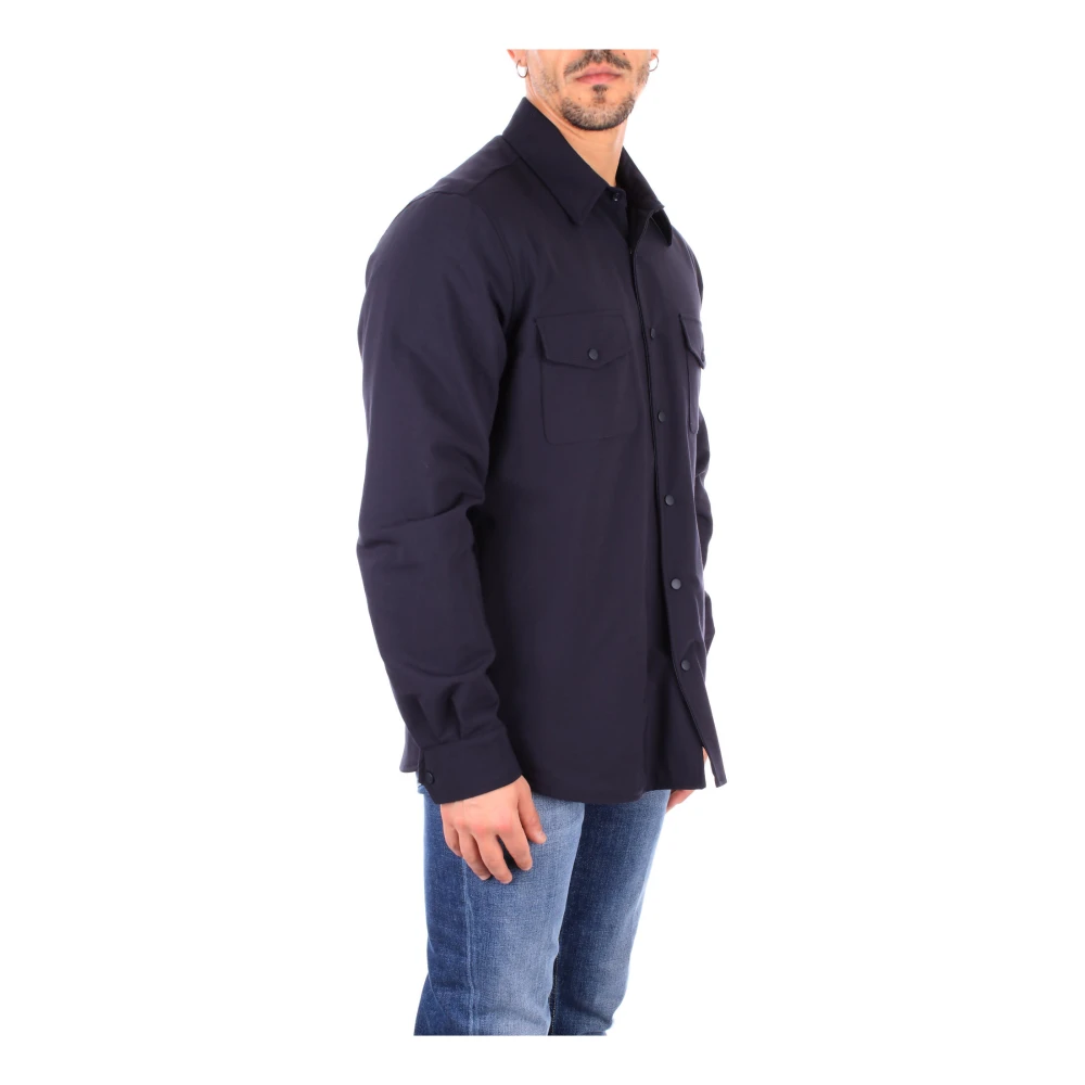 Aspesi Shirt Jacket Blue Heren