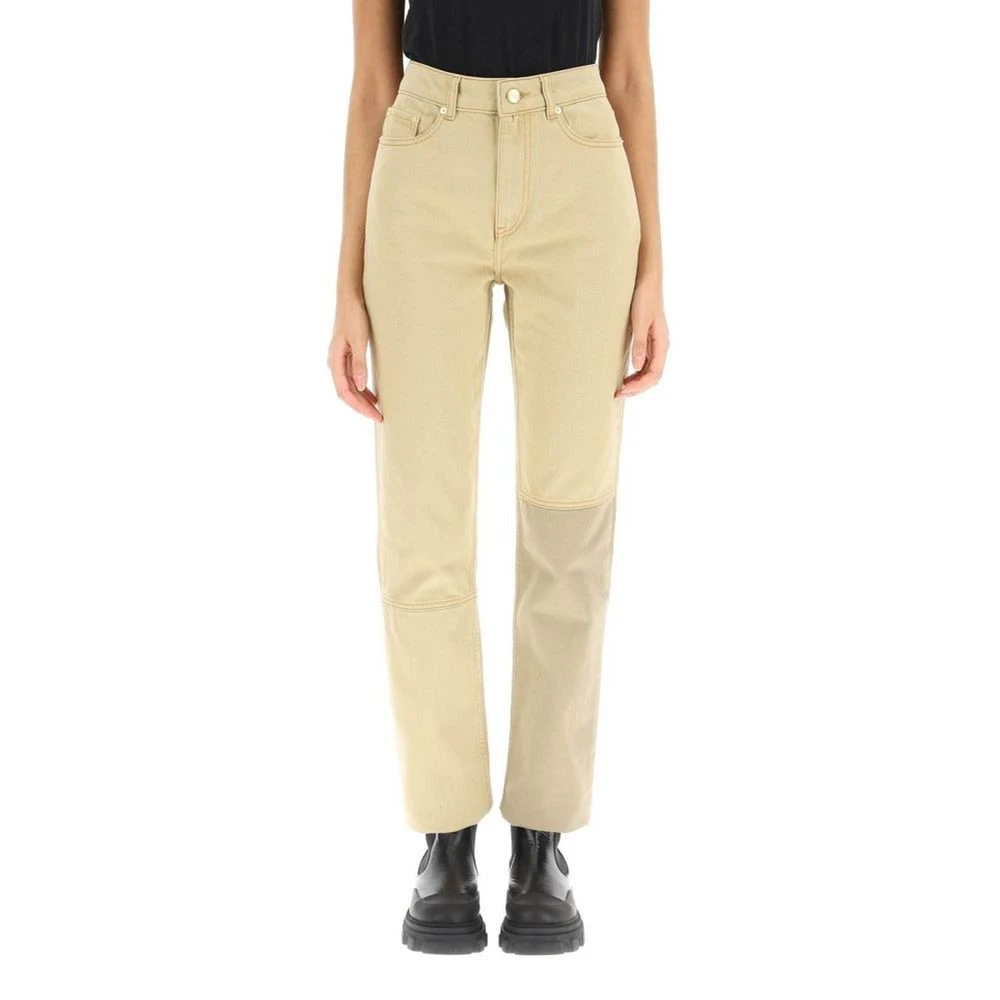 Ganni Bruine Jeans & Broek Brown Dames