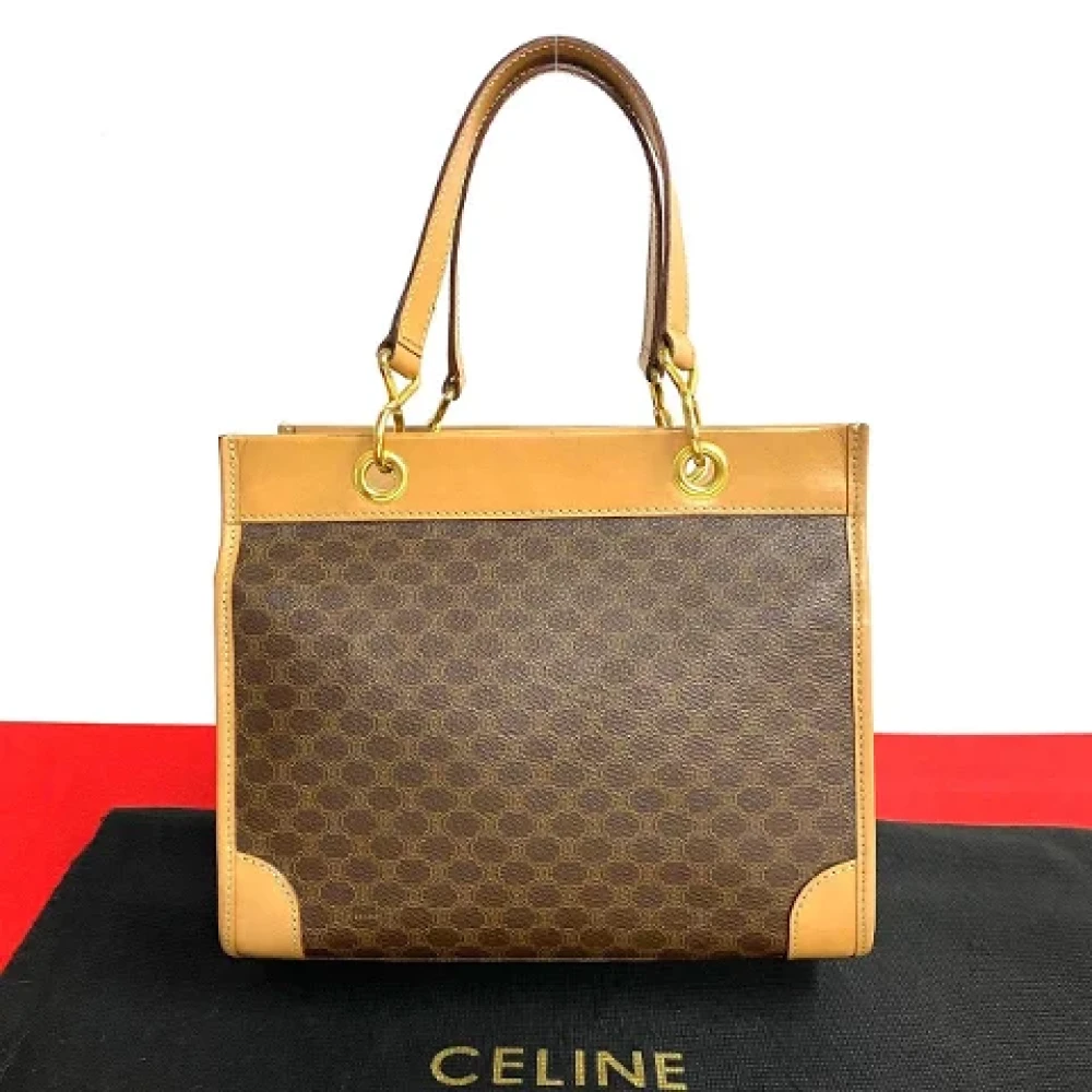 Celine Vintage Pre-owned Leather celine-bags Brown Dames