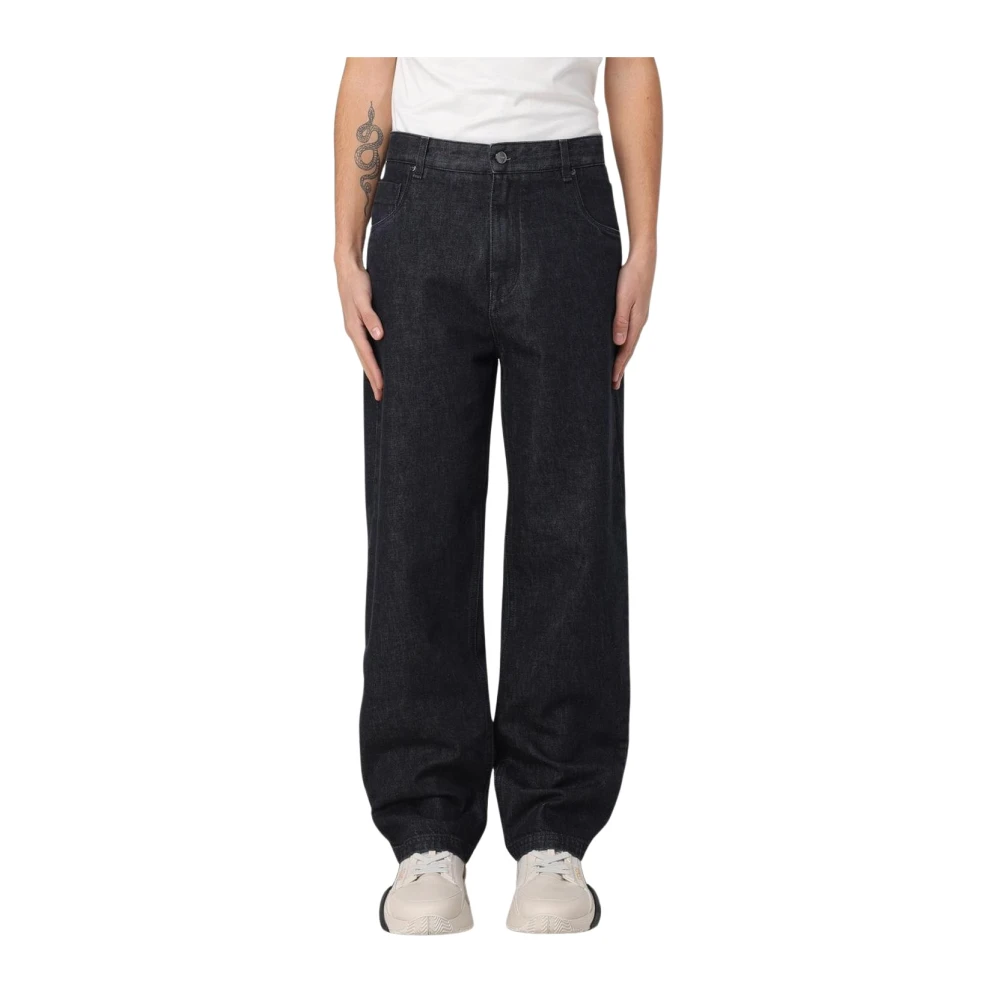 Fendi Men's Black Straight Fit Jeans, W31, Modern Jeans
