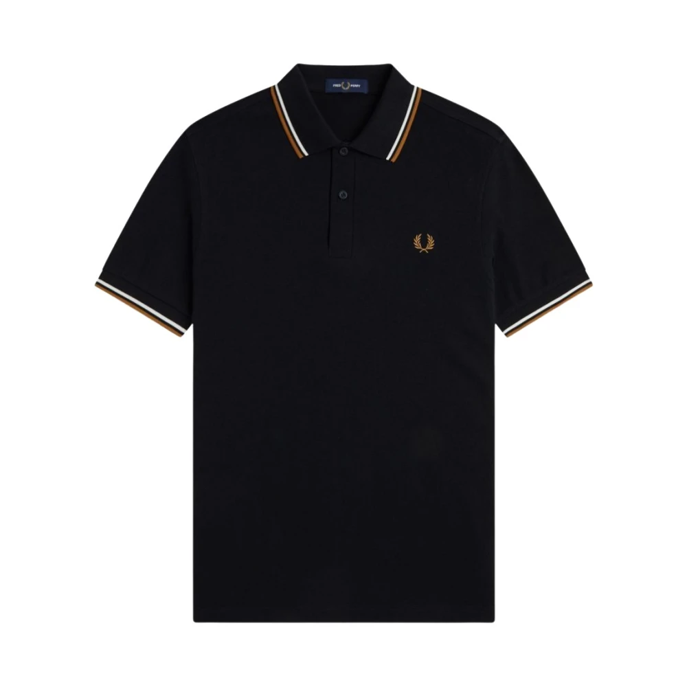Fred Perry Men's Black Polo Shirts, L, M3600 Polo