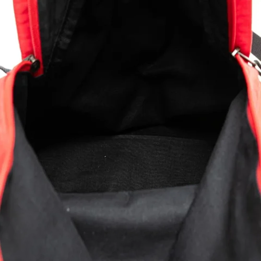 Balenciaga Vintage Pre-owned Canvas shoulder-bags Red Heren