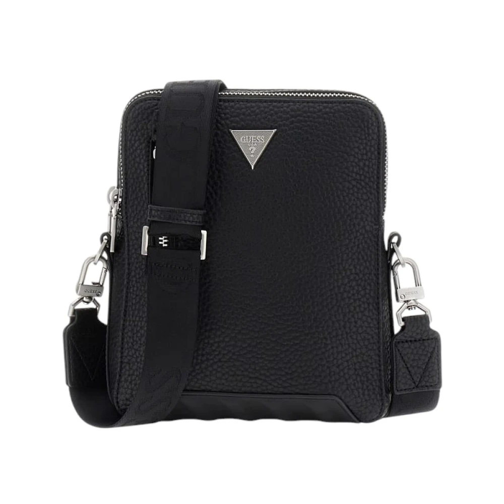Guess Men's Black Cross Body Messenger, One Size, Torino Mini Crossbody