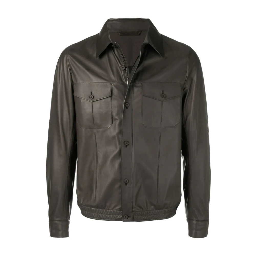 Ermenegildo Zegna Stiliga Herrjackor Kollektion Black, Herr