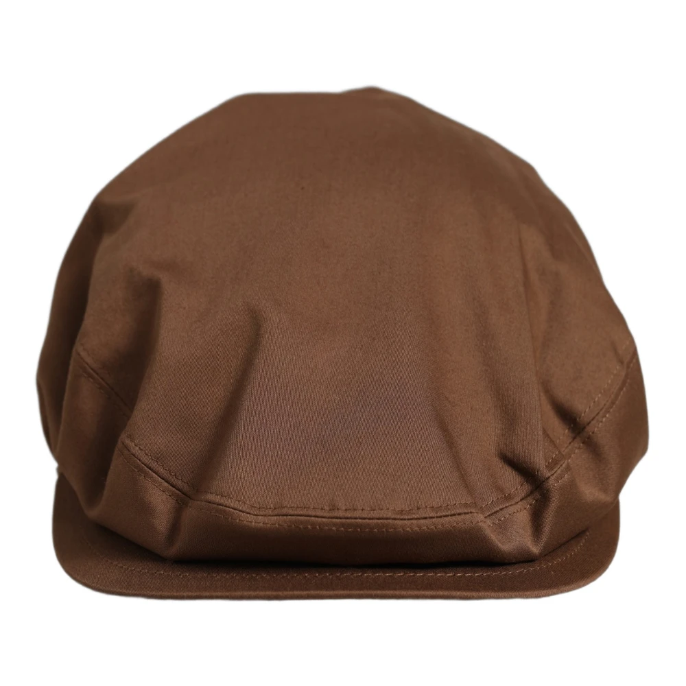Dolce & Gabbana Unisex Bruin Accessoires One Size, Katoen, Newsboy Cap