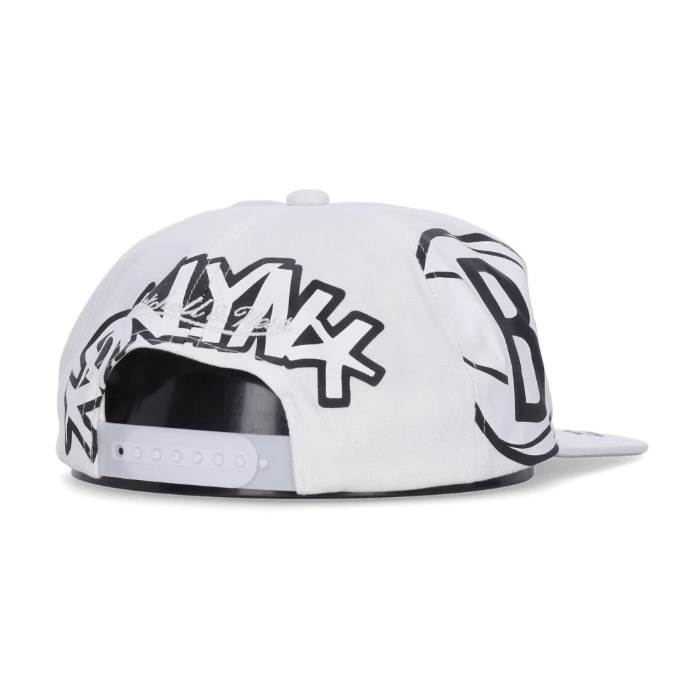 Mitchell & Ness NBA Platte Klep Pet Brooklyn Nets White Heren