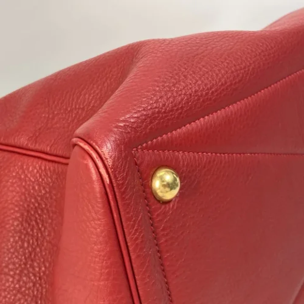 Hermès Vintage Pre-owned Leather travel-bags Red Dames