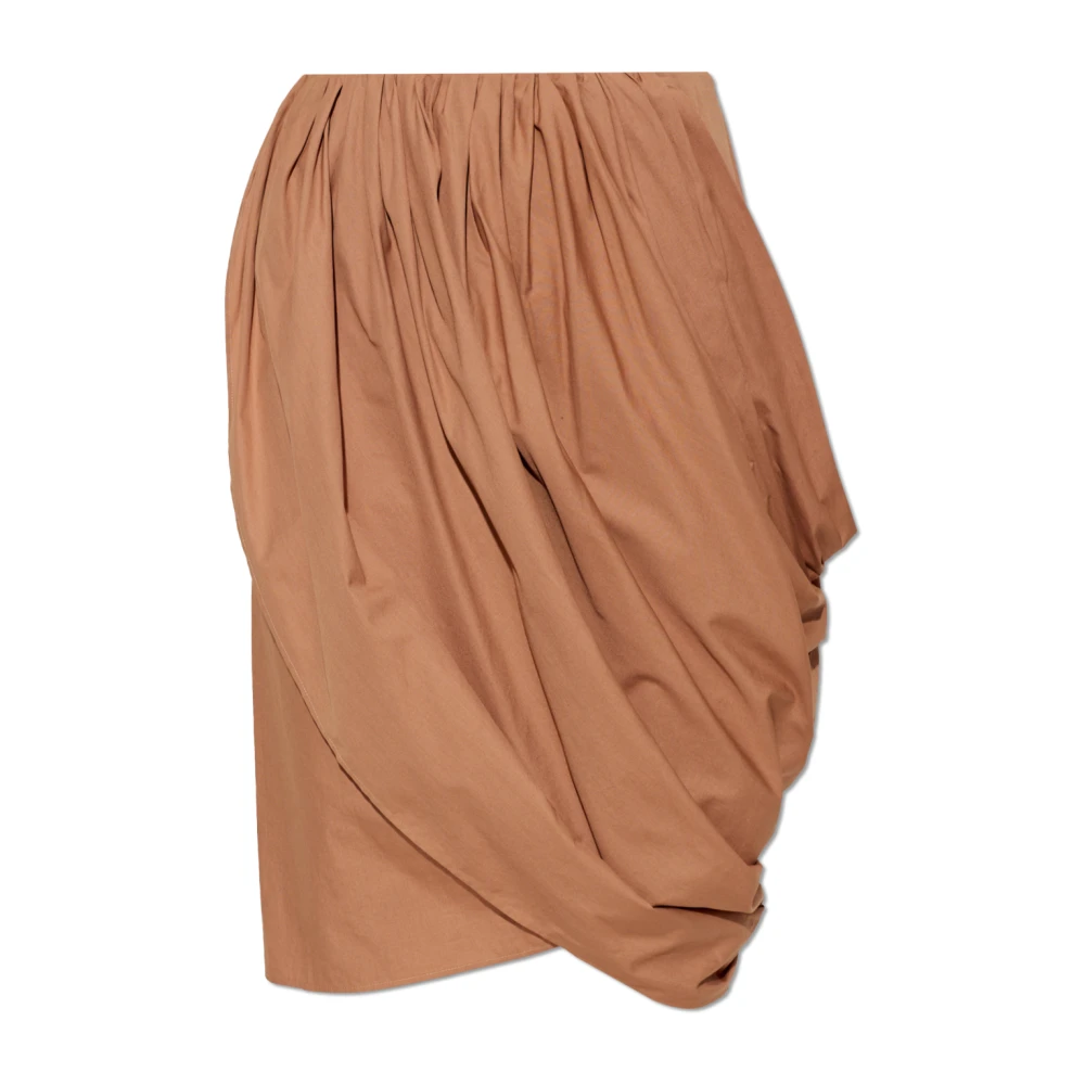 Chloé Women's Brown Asymmetrical Skirt - Midi Skirts - Xs - Skirts