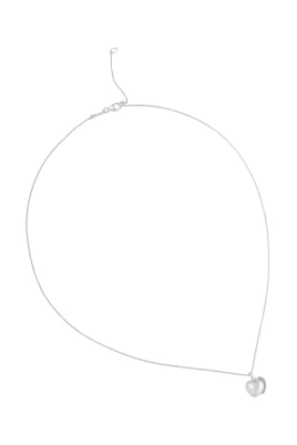 9 mm Silver Double-Heart Necklace Flechazo