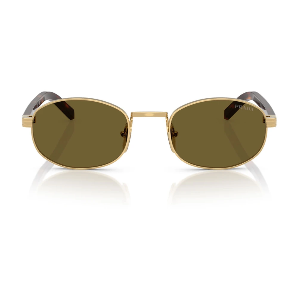 Prada Unisex Yellow Sunglasses, 52 Mm, Narrow Oval Sunglasses