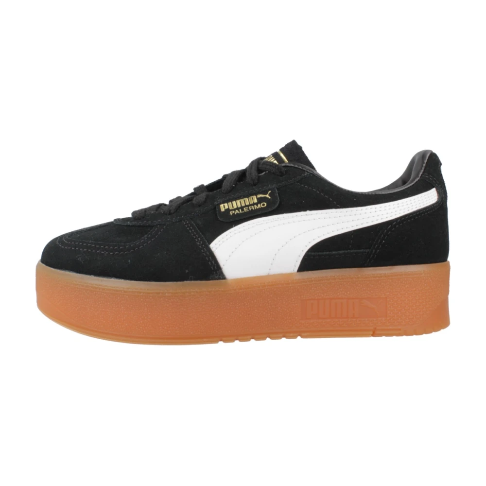 Puma Black Sneakers, Female, 7 Uk, Elevated Palermo Trainers
