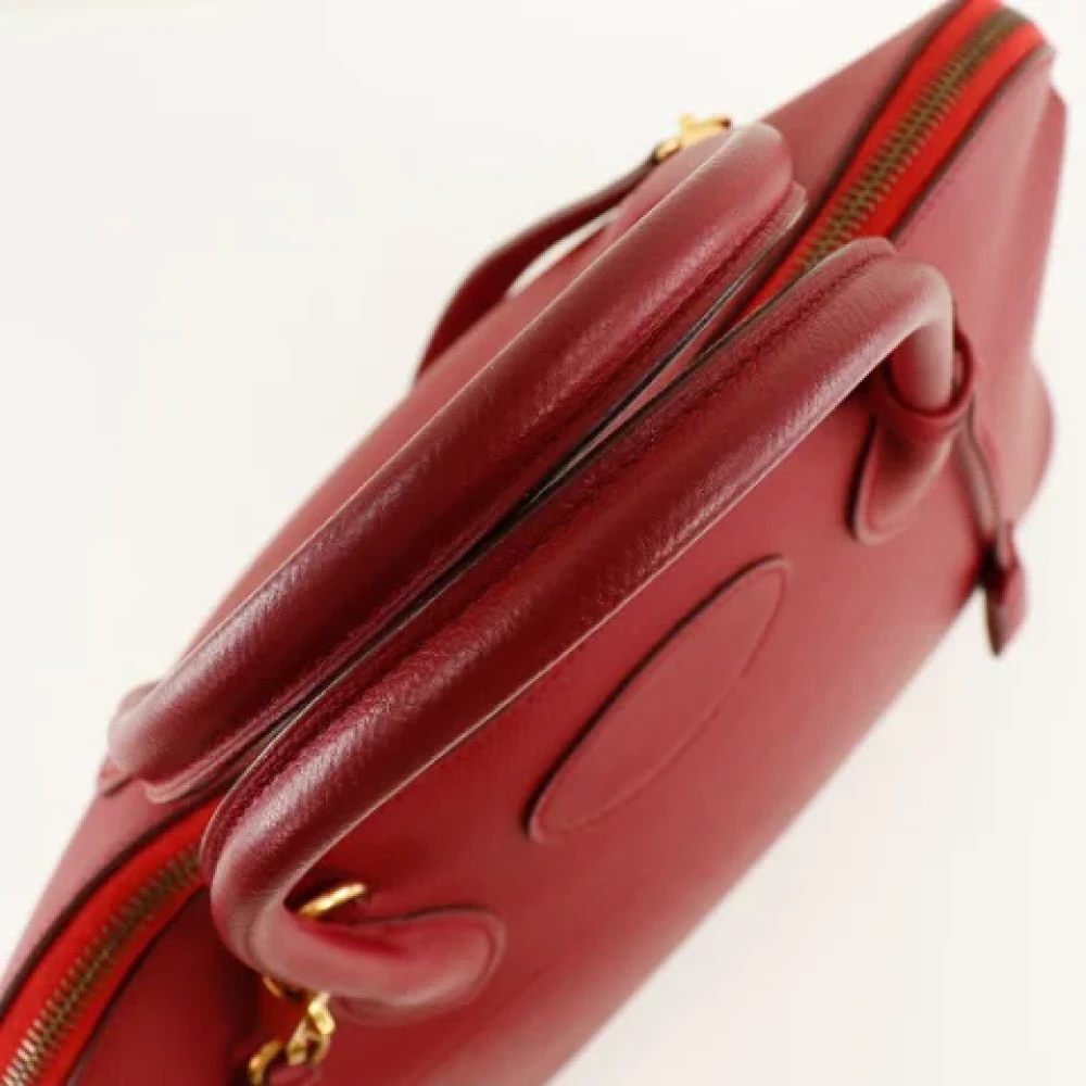 Hermès Vintage Pre-owned Leather handbags Red Dames