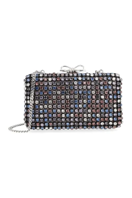 Multi Crystal Chainmail Clutch