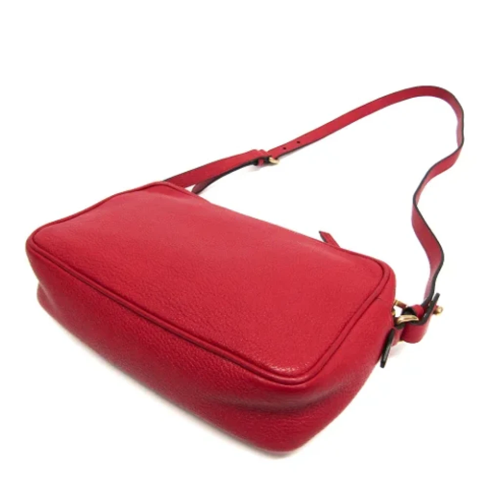 Miu Pre-owned Leather shoulder-bags Red Dames