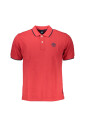 polo-en-coton-rouge-avec-impression