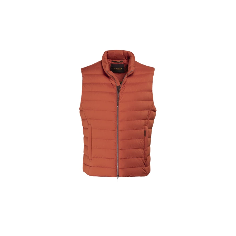 Moorer Men's Orange Waistcoats, 3XL, Goose Down Quilted Vest Calaf-S3