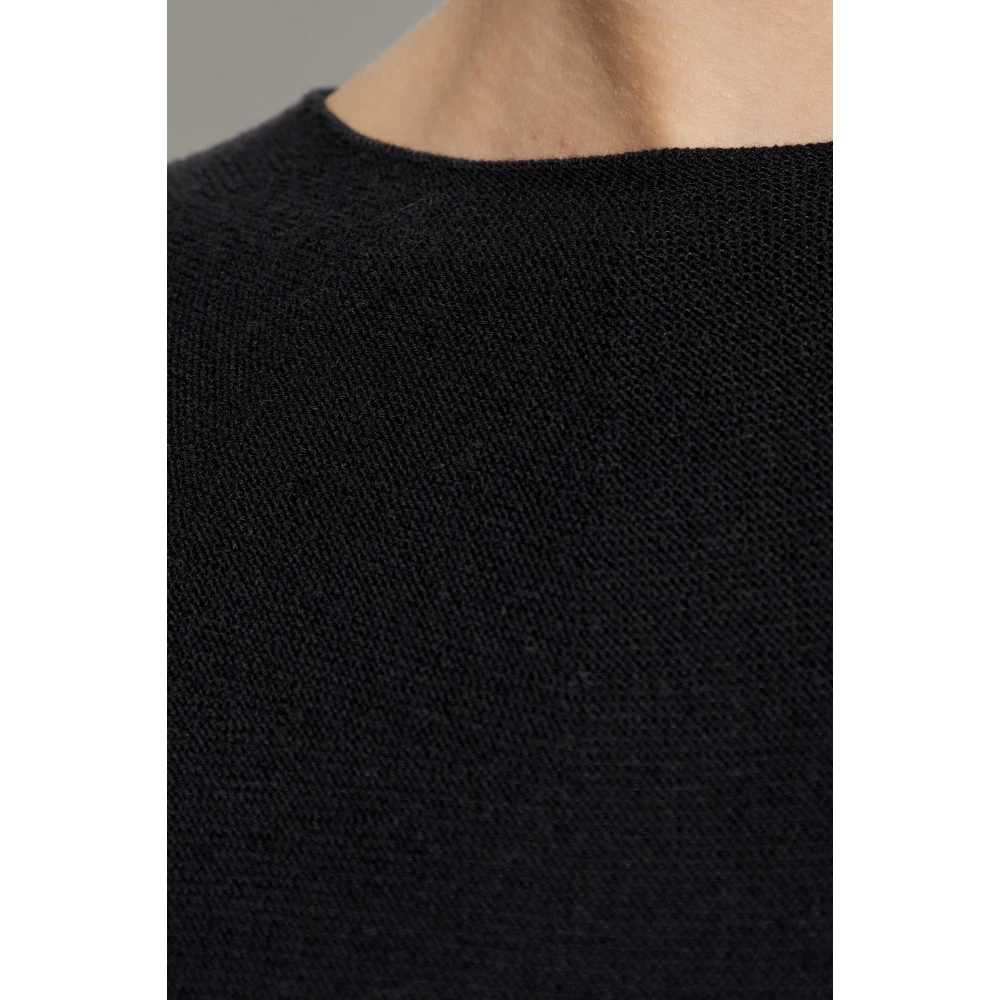 Emporio Armani Ronde hals trui Black Dames