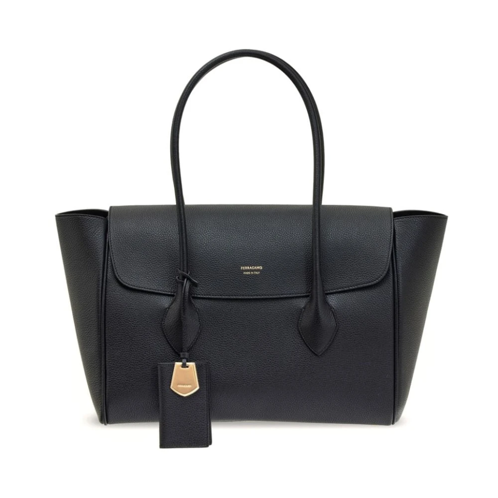 Salvatore Ferragamo Zwarte Ferragamo tassen Toteme Classic Black Dames