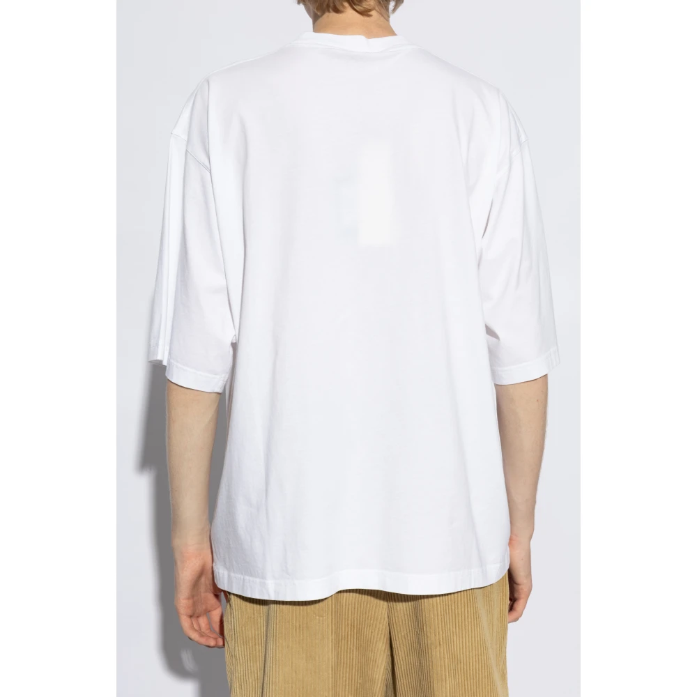 Marni T-shirt met logo White Heren