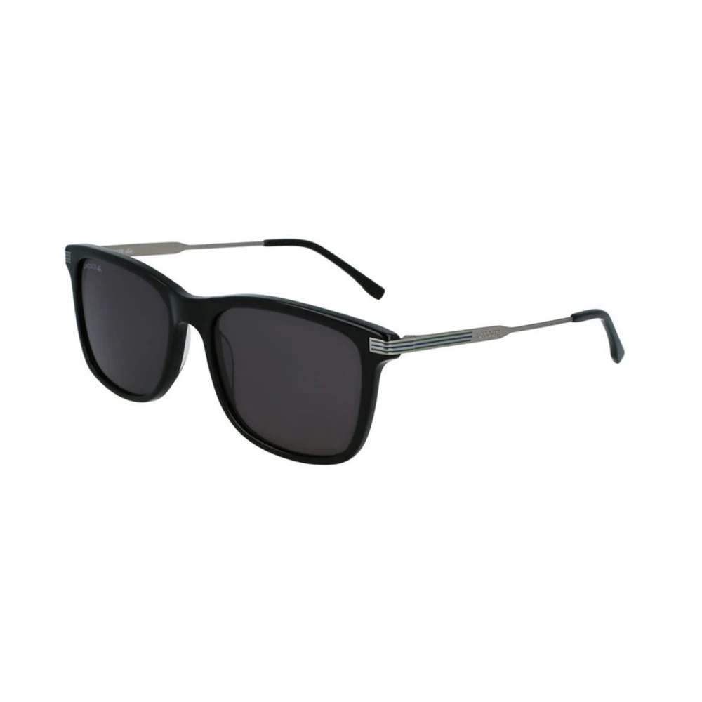 Lacoste Men's Black Sunglasses, 56 Mm, Rectangle Sunglasses