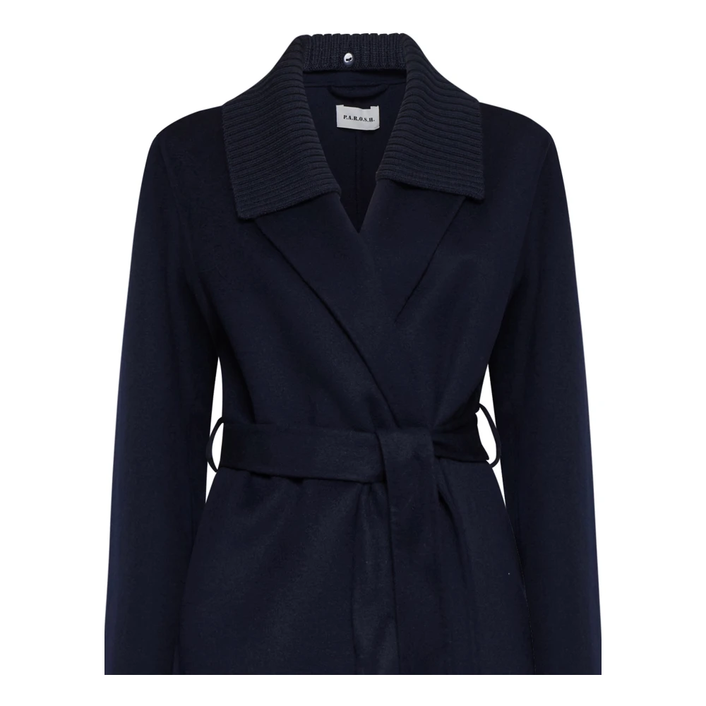 P.a.r.o.s.h. Blauwe Winterjassen Blue Dames