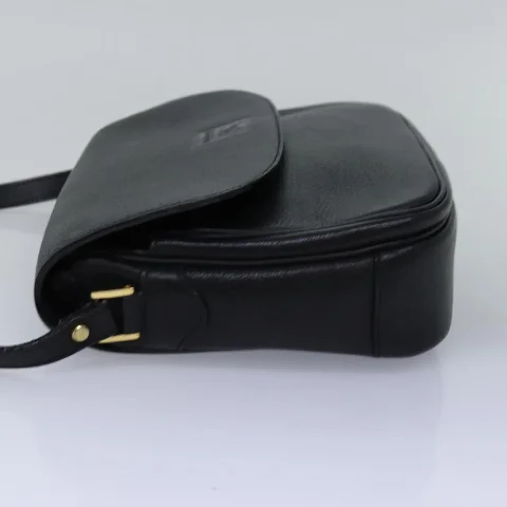 Burberry Vintage Pre-owned Leather shoulder-bags Black Dames