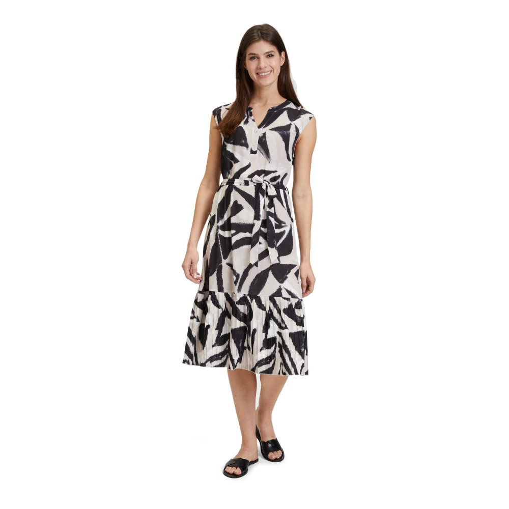 Betty & Co Bloemen Ruffle Jurk Multicolor Dames