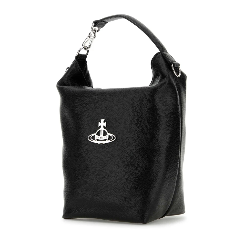 Vivienne Westwood Stijlvolle Zwarte Synthetisch Leren Handtas Black Dames