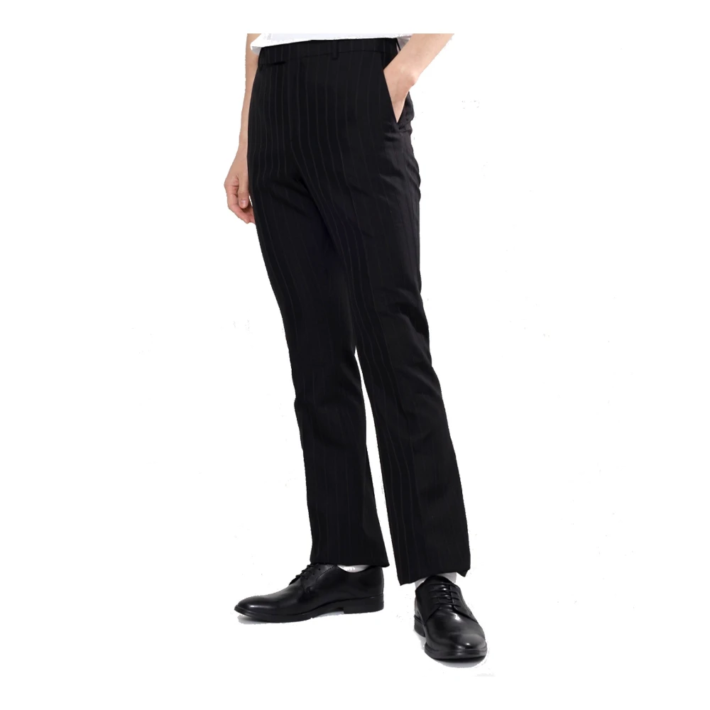 Celine Klassieke Zwarte Wollen Broek Black Heren
