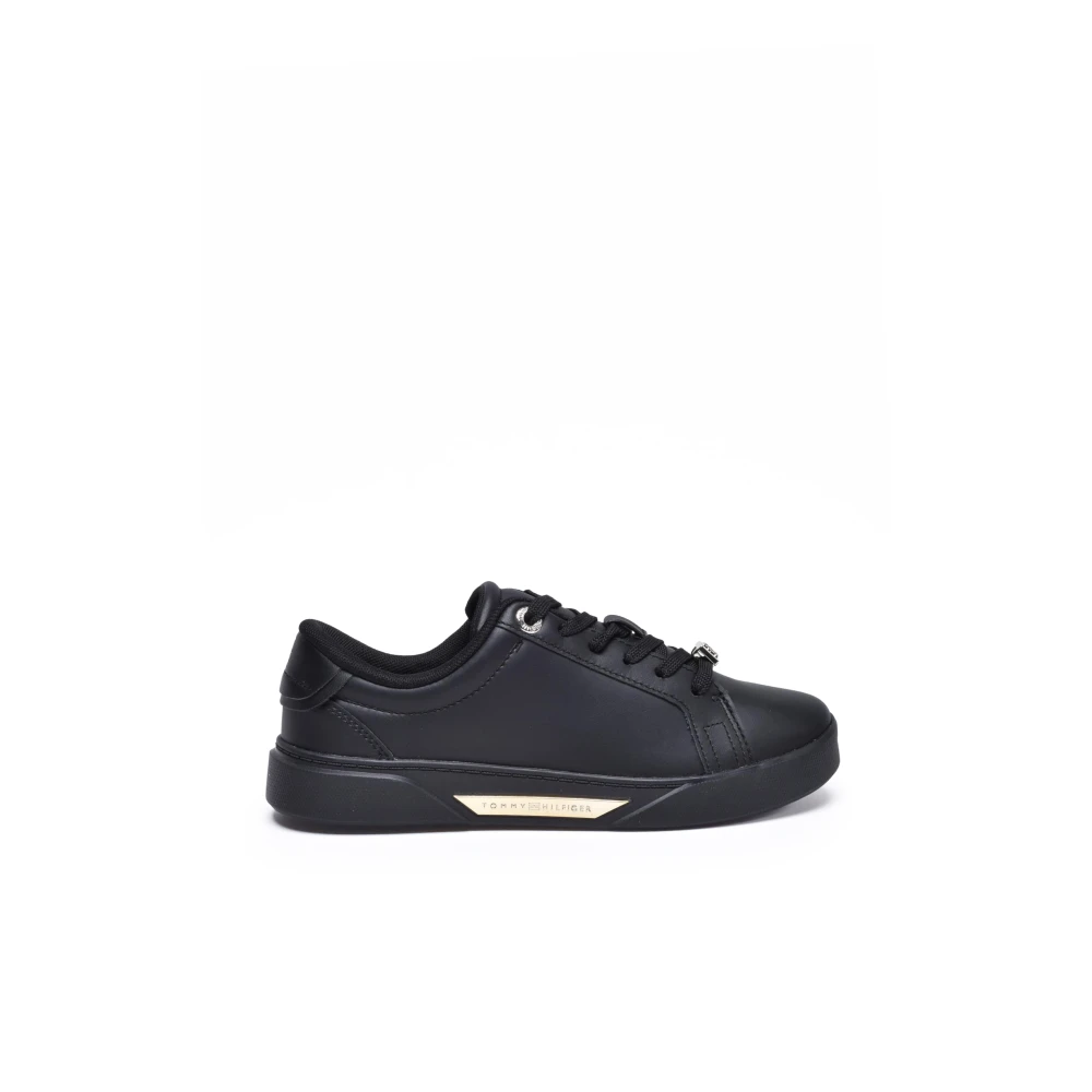 Tommy Hilfiger Golden HW Court Dames Schoenen Zwart