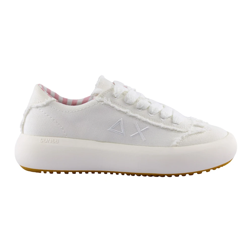 Sun68 Witte Casual Sneakers voor Mannen Dames Schoenen